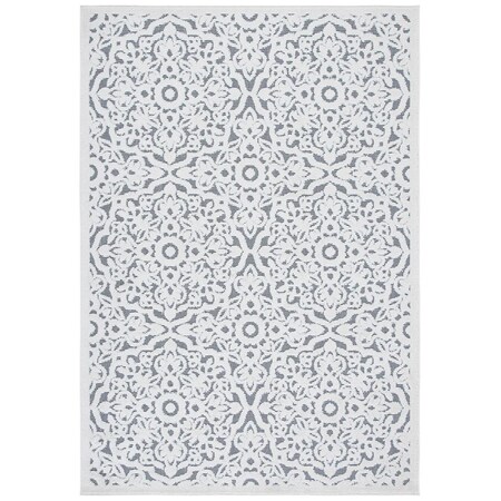 Safavieh 9 x 12 ft. Cabana Power Loomed Rectangle Area Rug Ivory & Grey CBN662A-9